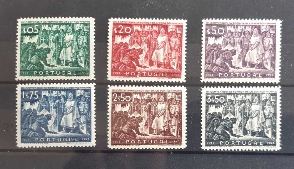Série  MNH completa do 8º Cent da Tomada de Lisboa aos Mouros