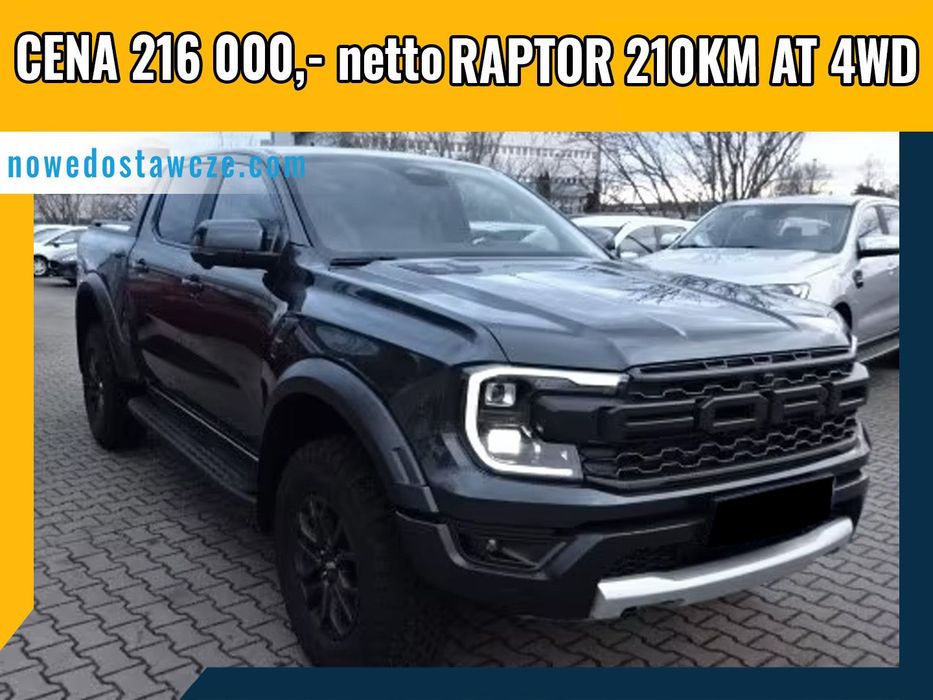Ford Ranger Raptor  Raptor 2.0 210KM A10 E-4WD | Pakiet Technology | Pakiet Kół