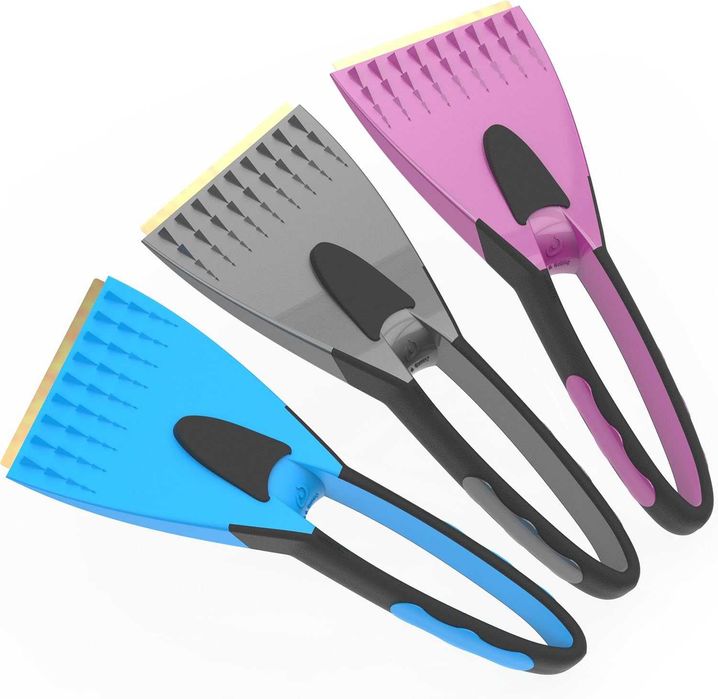 Skrobaczka do lodu z mosiężnym ostrzem, do szyb samochodowych, skrobak