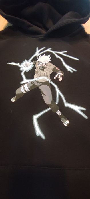 Bershka bluza czarna Naruto Shippuuden roz S