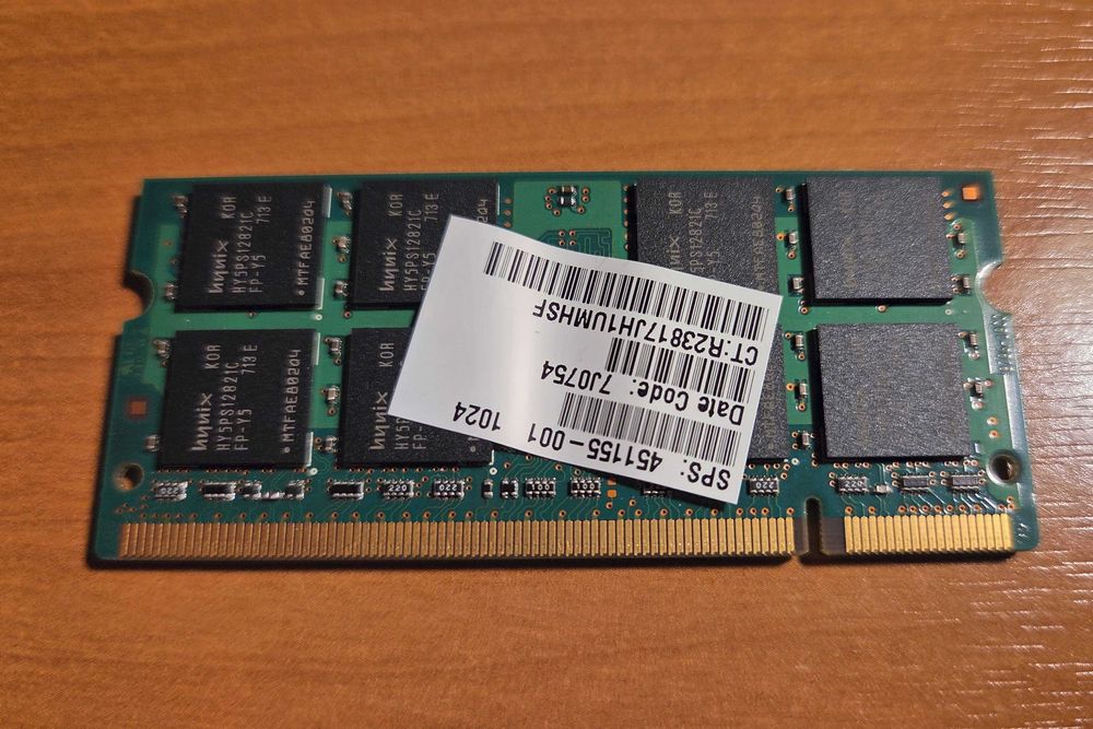 Pamięć RAM Hynix 1GB 667MHz SO-DIMM DDR2