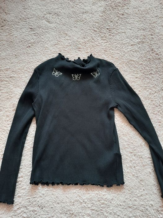 Czarna bluzka dla dziewczynki