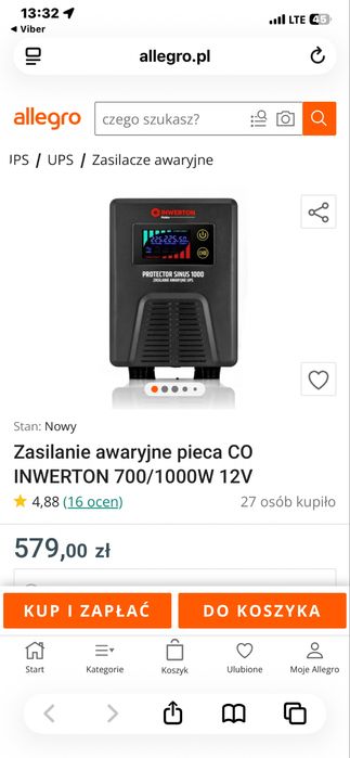 Джерело безперебійного живлення SINUS 1000 (PSU-803-1000VA)