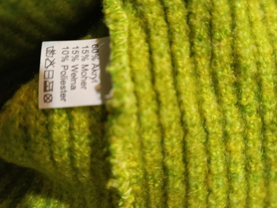 Komplet Limonka szal plus czapka Nowy