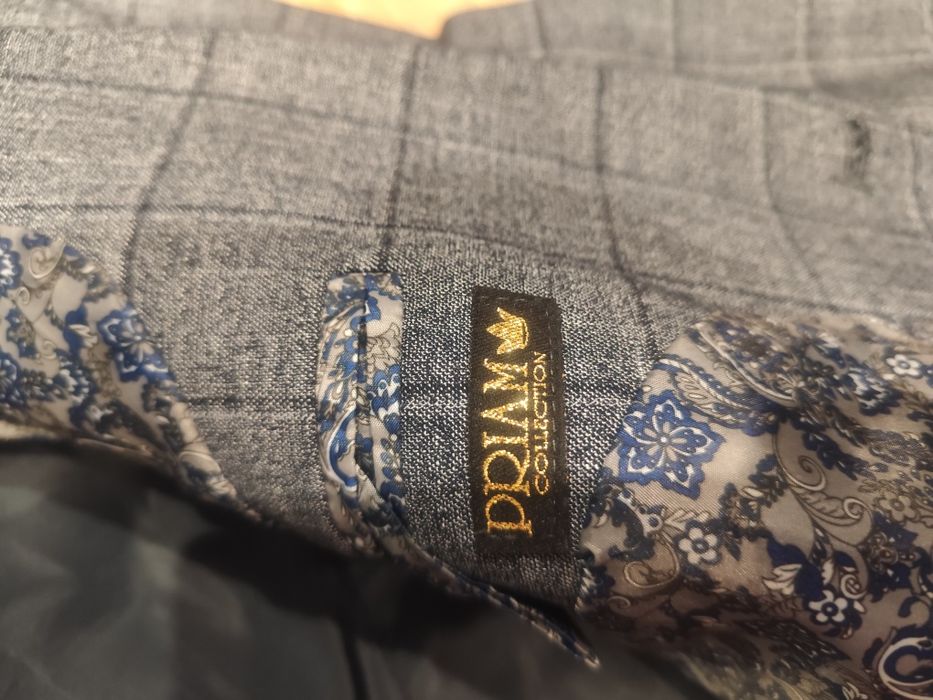 Garnitur szary męski