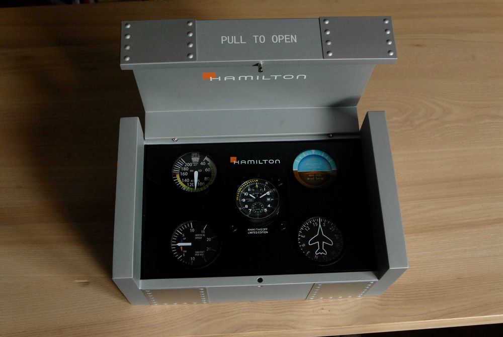 Hamilton Khaki Pilot TakeOff AutoChrono - jak nowy