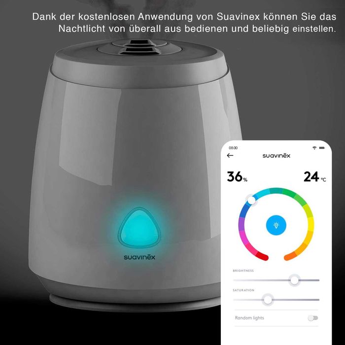 Nawilżacz Powietrza Suavinex Smart WiFi  do pokoju dziecięcego