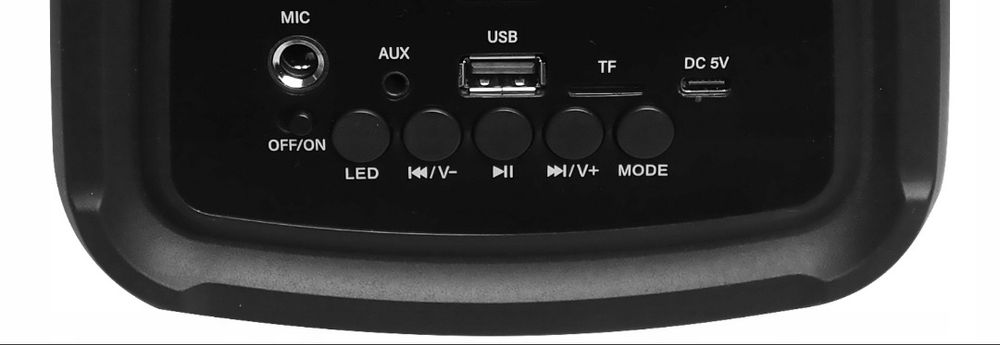 NOWY Głośnik bluetooth + radio gratis mikrofon karaoke