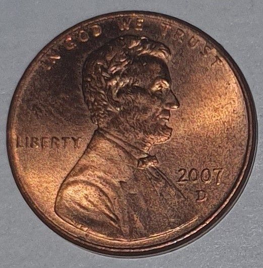 Moneta 1 cent 2007 r. D (USA).