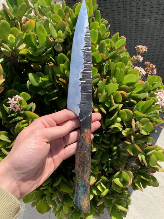 Faca de chef forjada à mão NOVA