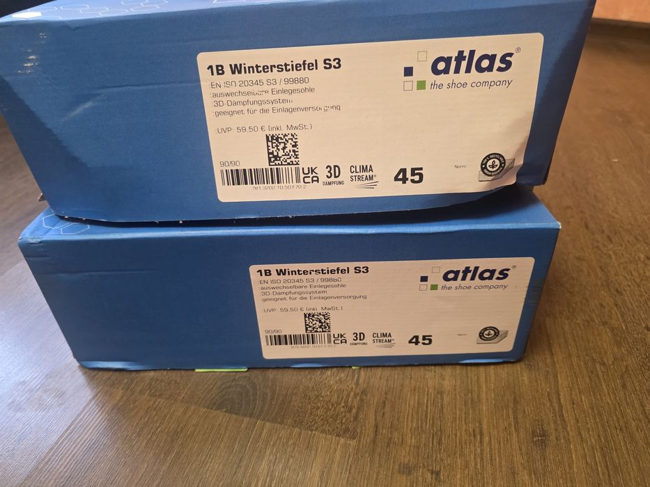 Робоче взуття, черевики, нові, зима, 45р  Atlas