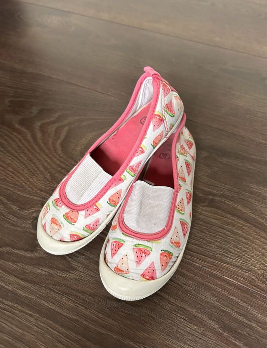 Różowe buty dla dziewczynki tenisówki balerinki Dunnes r. 31 trampki