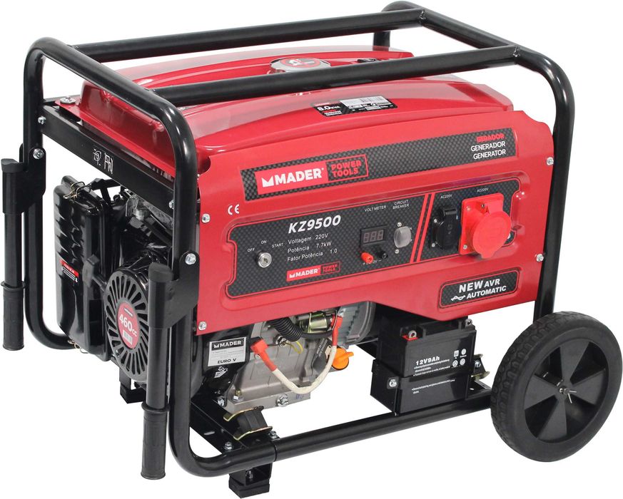 GERADOR TRIFÁSICO COM RODAS 8.0KVA MADER