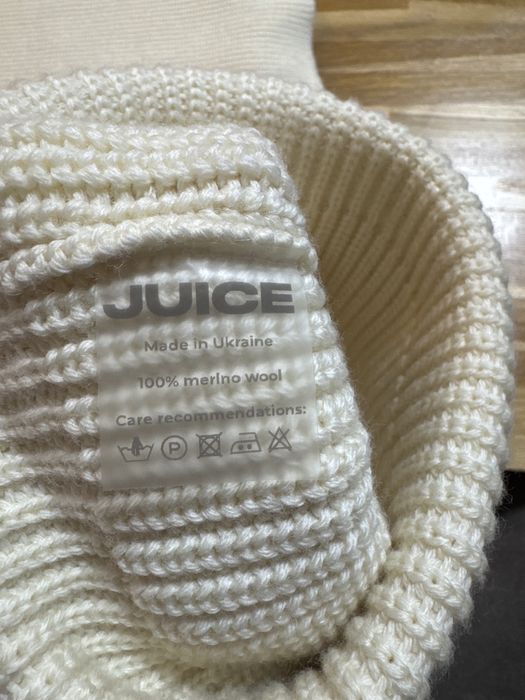 Комплект Шапка з шарфом вовна