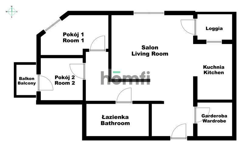 Ciche 3 Pokoje przy Metro Wilanowska