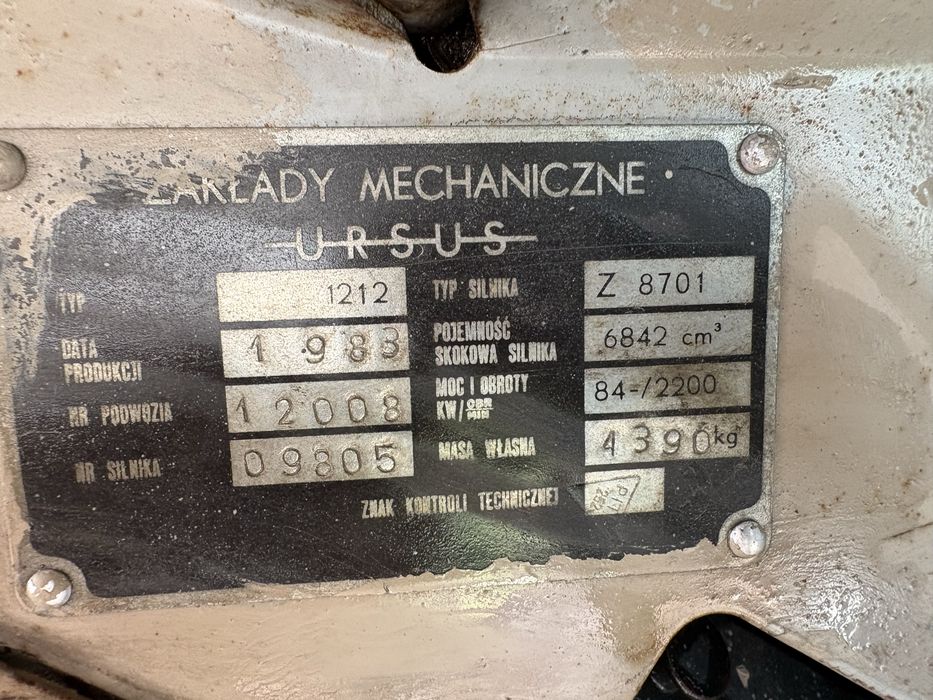 Ursus 1212  1983 rok
