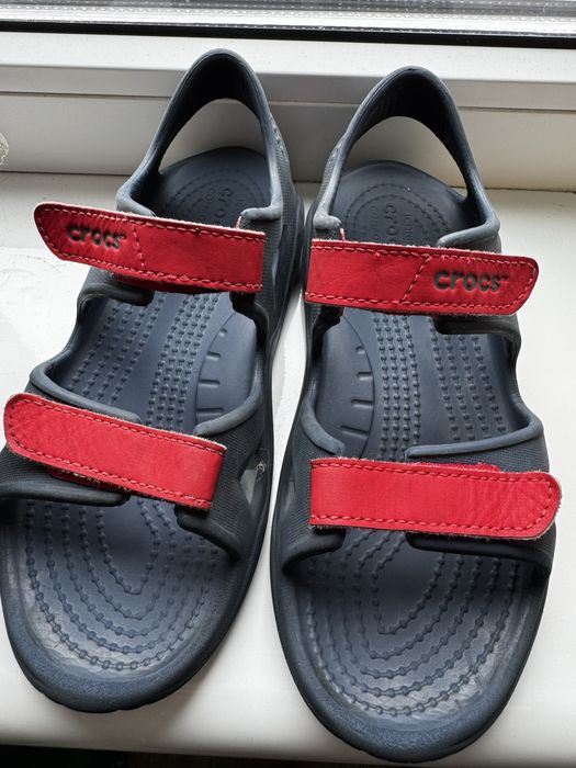 Босоніжки сандалі crocs j1 19,5 см по точках
