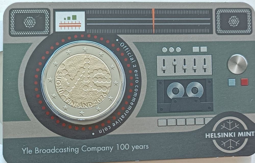 Finlândia 2026 - COINCARD EN 2€ Radiofusão Finlândesa