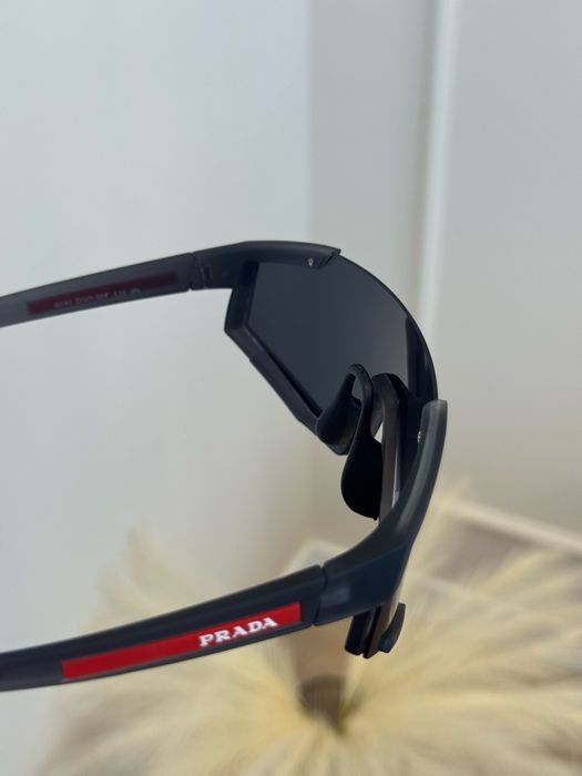 Окуляри PRADA LINEA ROSSA сонцезахисні 1:1 оригінал преміум якість спорт чорні чоловічі жіночі унісекс прада