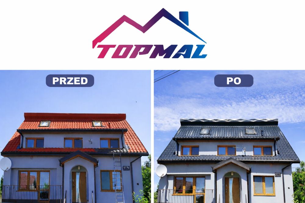 Malowanie natryskowe dachów !!