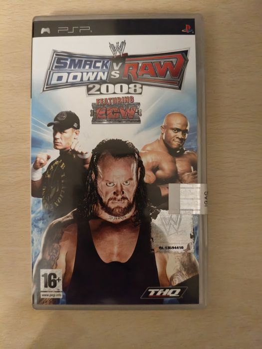 Jogo PSP - Smack Down Raw 2008