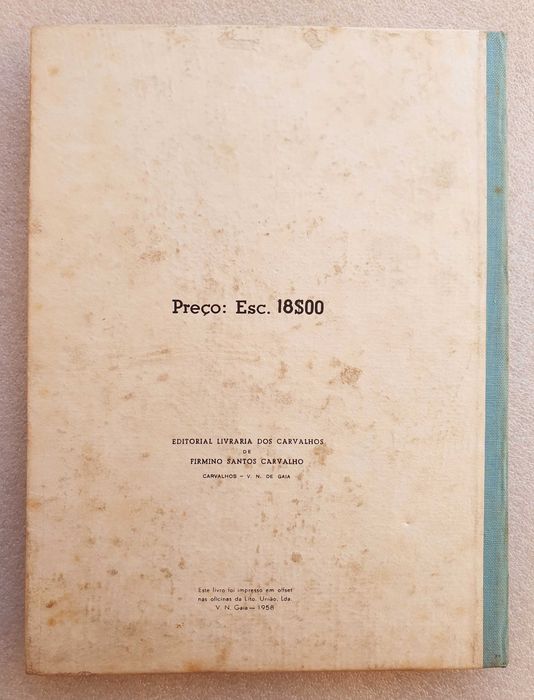 Antigo Livro Escolar ~ "TERCEIRA CLASSE" ~ Original de 1958 ~ RARO