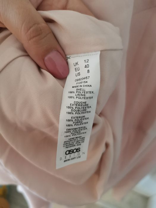 Nowa Łososiowa sukienka ASOS r. 40