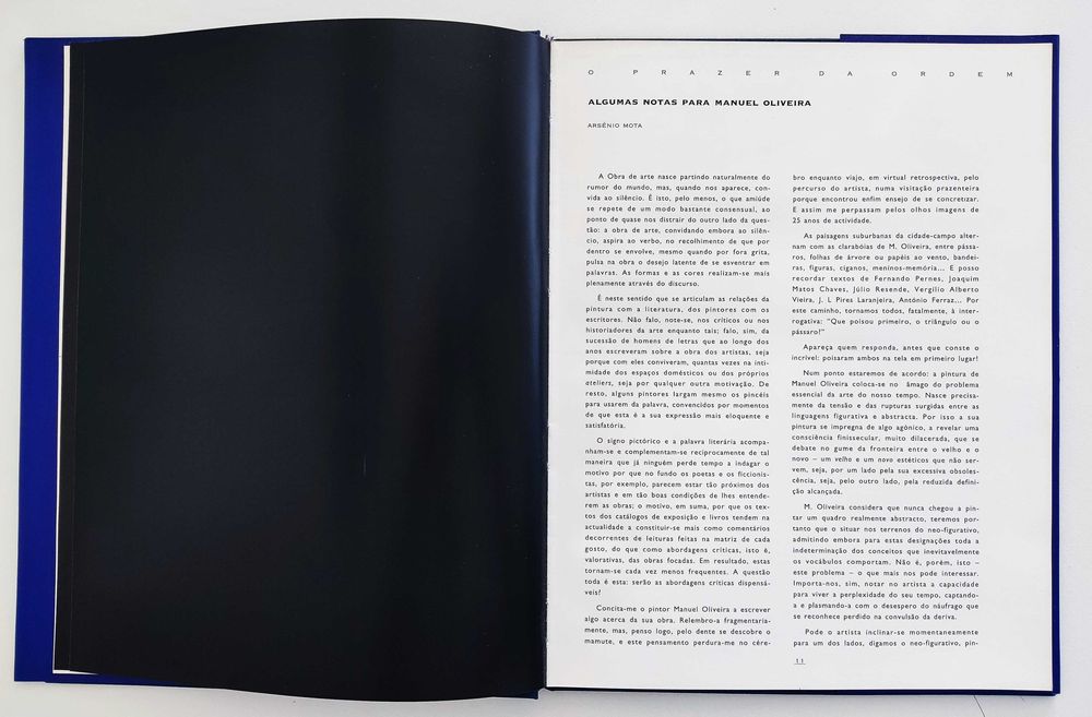 Manuel Oliveira | Da figuração à Abstracção / O Prazer da Ordem