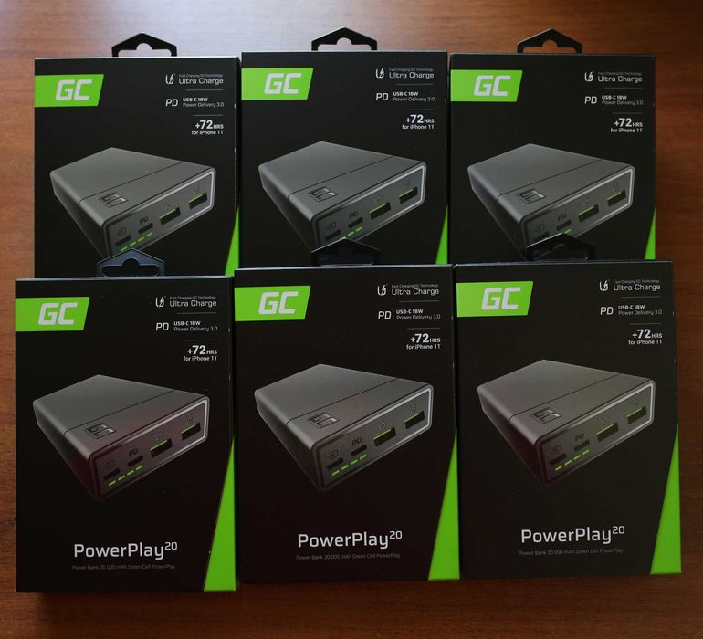 Green Cell Power Bank GC 20000 Ultra Charge Power Delivery 18W