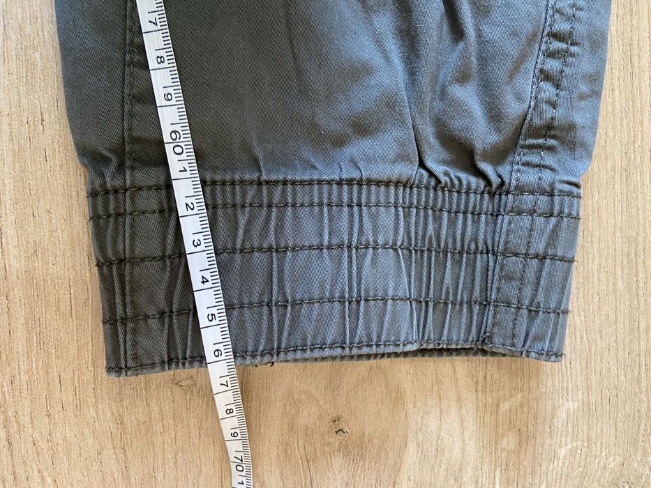 H&M S męskie spodnie khaki joggers cargo brązowe jeansy pas guma