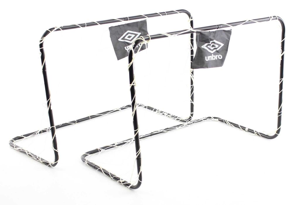 Bramki piłkarskie metalowe składane bramka dzieci zestaw 2 szt UMBRO