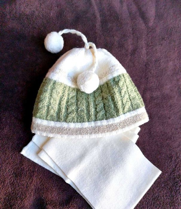 Комплект шапка шарф для дівчинки