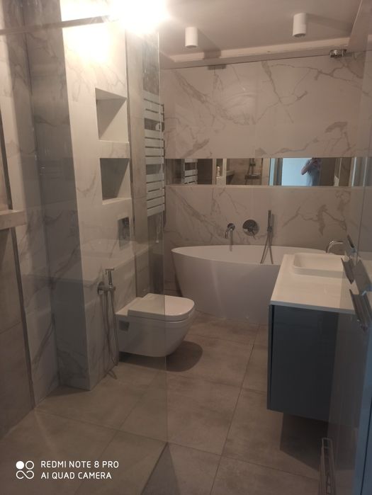 Remonty łazienek, Wykończenia wnętrz