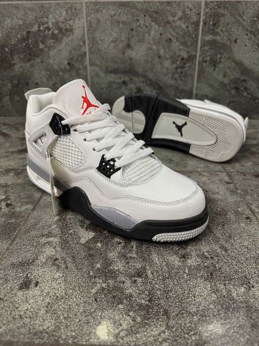 !SALE! Nike Air Jordan Retro 4 White/Gray 40 41 42 43 44 45 найк