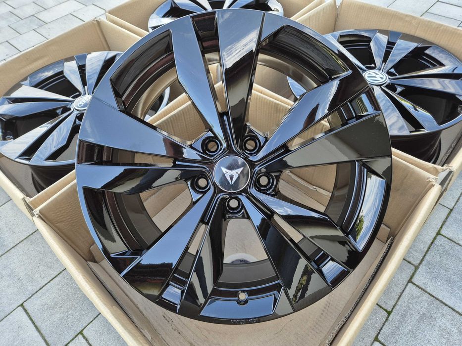 Felgi 18" 5x112 OEM Borbet VW Cupra Audi Skoda Seat Czarne Nowe | #BO18