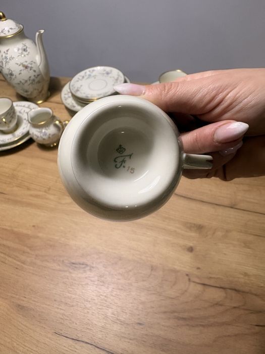 serwis porcelany FÜRSTENBERG – Niemcy – elegancki komplet kawowy