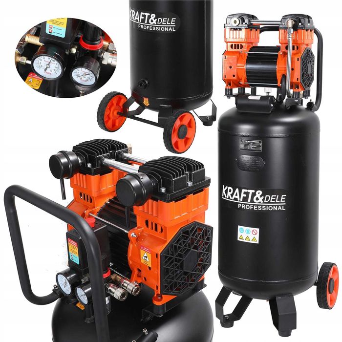 Kompresor Bezolejowy Pionowy Sprężarka Powietrza 100L 10BAR 3kW 3000W