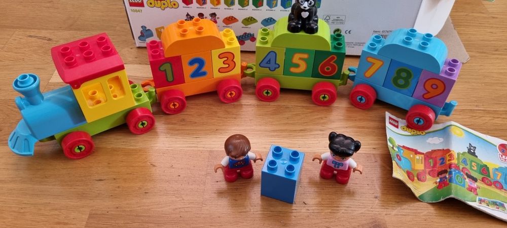 Lego duplo 10847 klocki ciuchcia pociąg z cyframi