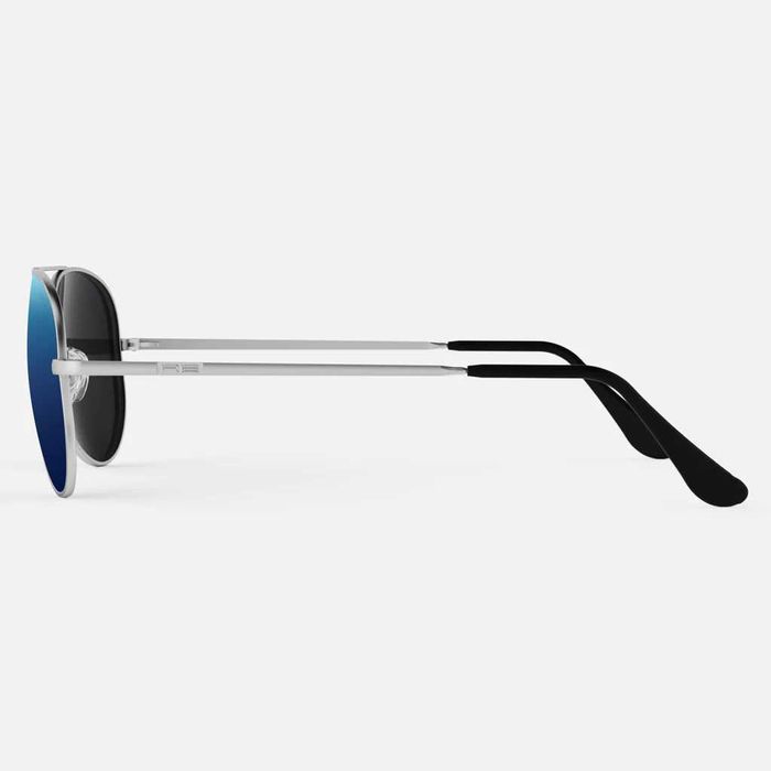 Randolph Concorde-Matte Chrome SkyForce Nylon Polarized-Atlantic Blue