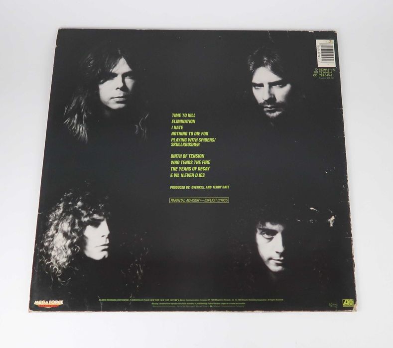 Overkill ‎– The Years Of Decay– Disco Vinil LP - Thrash Metal