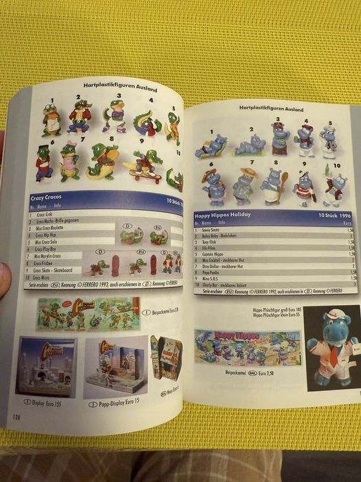 Каталог для колекціонерів Кіндер 2002 і 1997