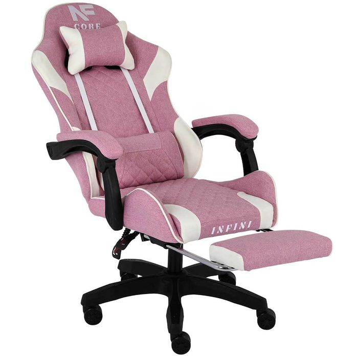 Fotel Gamingowy z tkaniny INFINI Core Pink