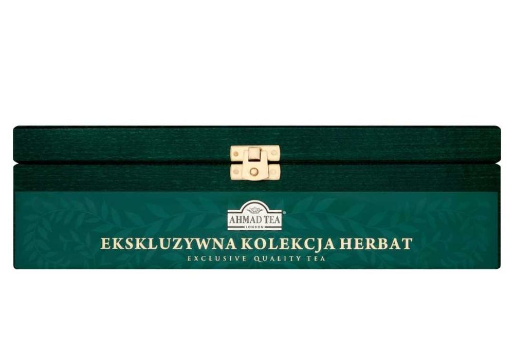 Skrzynka z herbatą Ahmad Tea