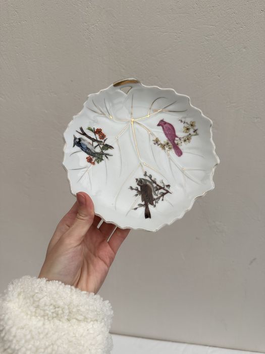 Тарілка з птахами вінтаж