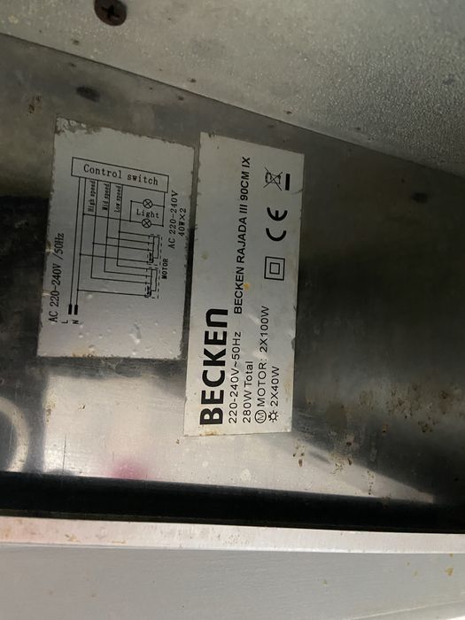 Exaustor Becken Rajada III 90cm