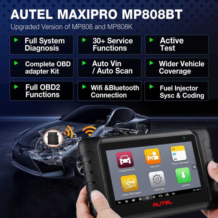 Máq. Diagnostico Auto Autel maxipro MP808bt