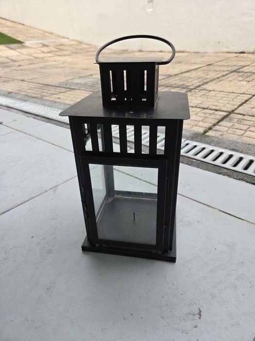 Candeeiro decorativo preto