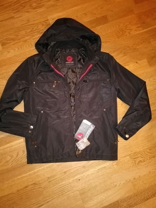 Kurtka czarna dla chłopca Freestep