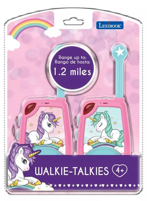 Krótkofalowki Walkie-Talkie Jednorożec Z Funkcją Alfabetu Morse'atw25Uni. Lexibook. Nowy Produkt