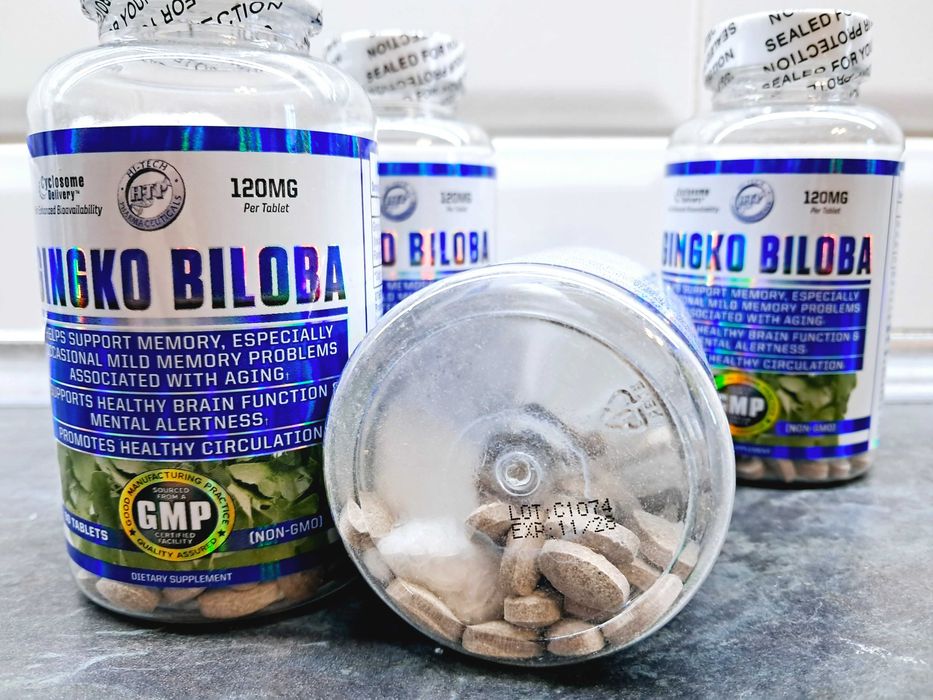 Hi-Tech Pharma, Ginkgo Biloba 120 мг (90 таб.), гинкго билоба, гинко